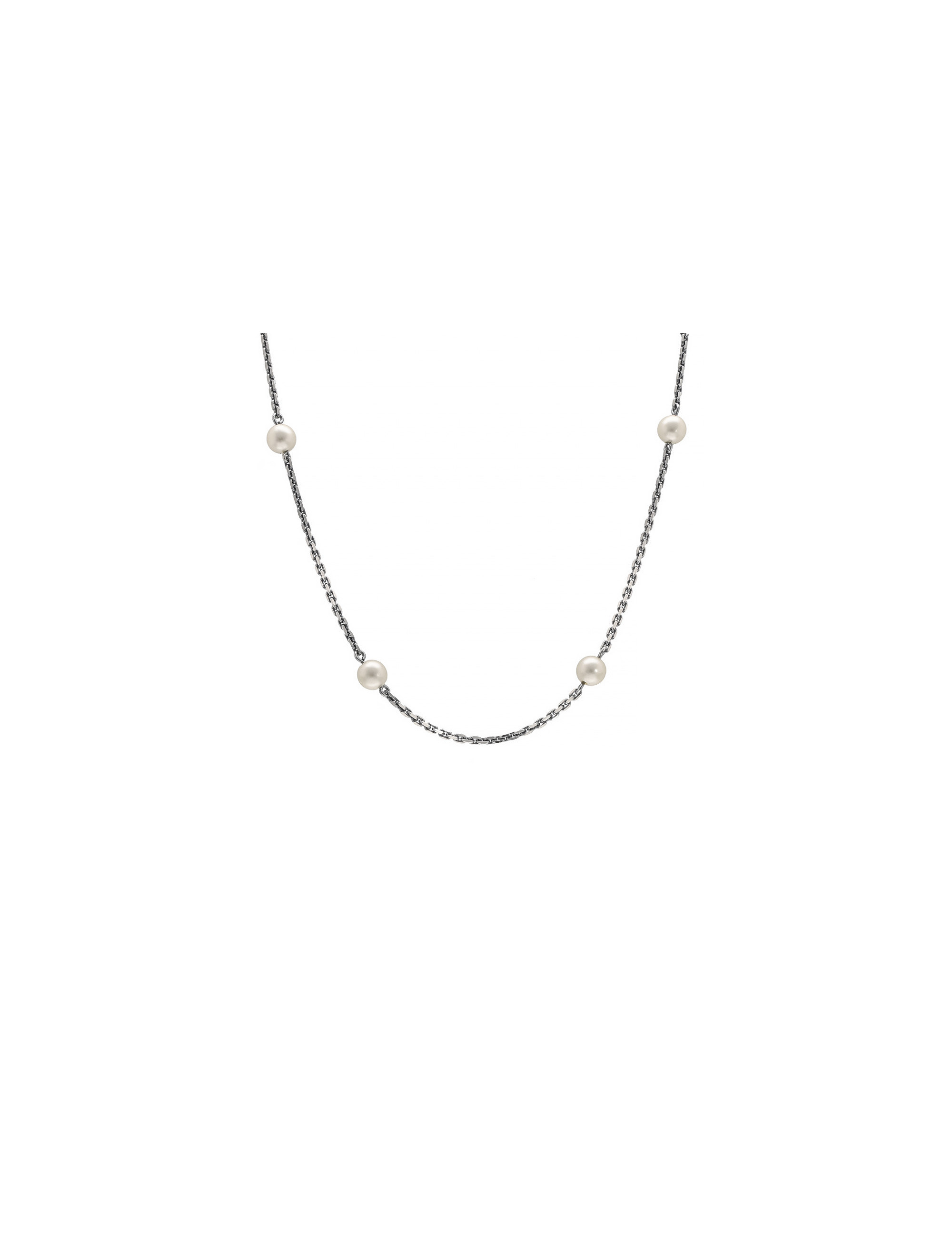 Klasyczny naszyjnik srebrny z perłami – ponadczasowy styl | Sklep JubilerDukat.pl