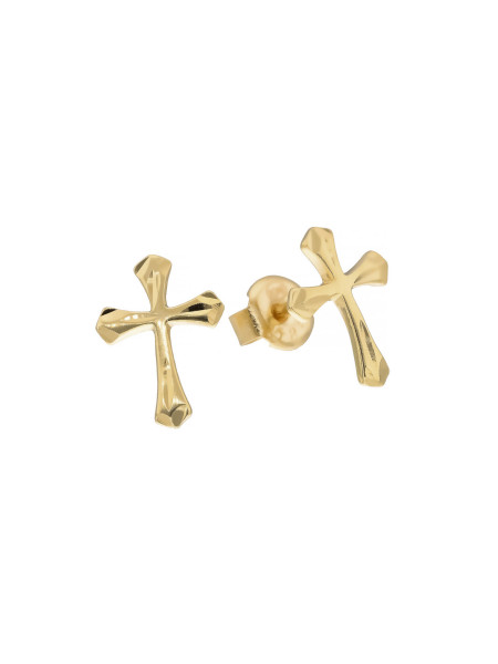Złote kolczyki krzyże – elegancja i symbol wiary | JubilerDukat