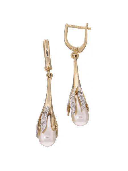 Eleganckie kolczyki z perłami – złoto i piękno w harmonii | Sklep JubilerDukat.pl