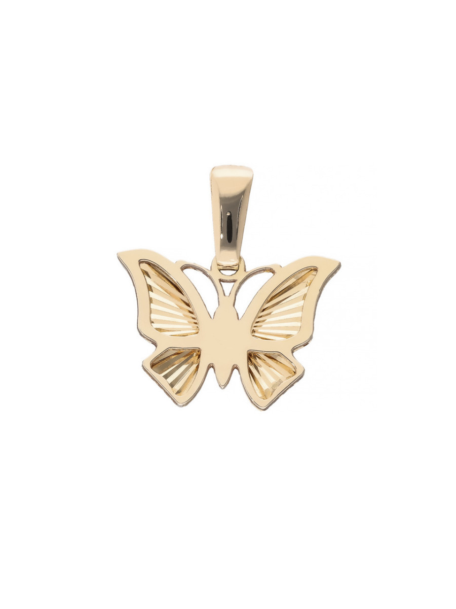 Złoty wisiorek motylek – elegancka biżuteria | JubilerDukat