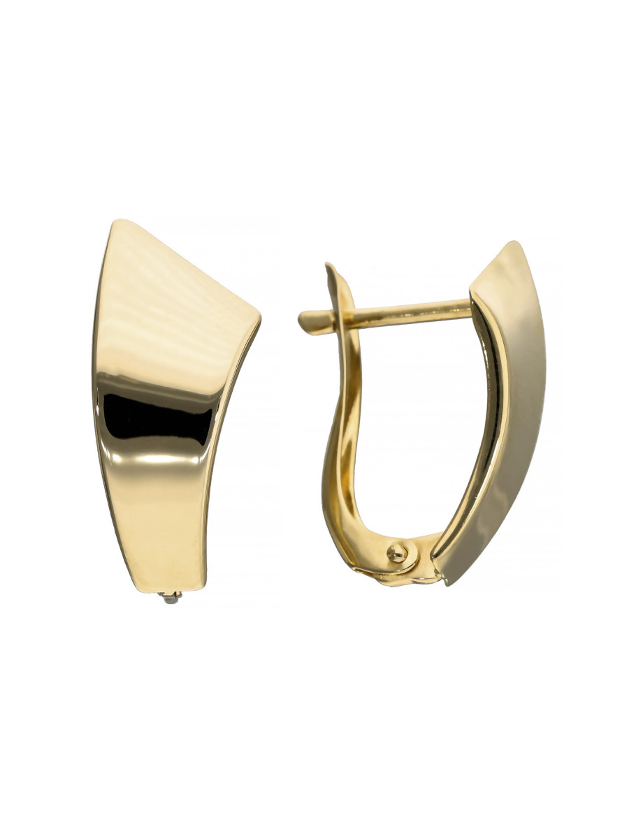 Złote gładkie kolczyki – klasyczna elegancja | JubilerDukat