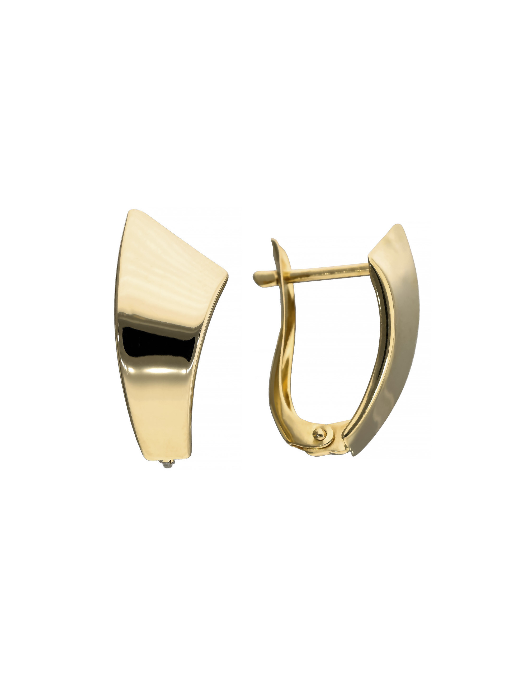 Złote gładkie kolczyki – klasyczna elegancja | JubilerDukat