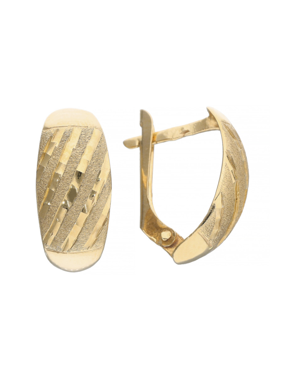 Złote kolczyki klasyczne – luksusowa biżuteria damska |...