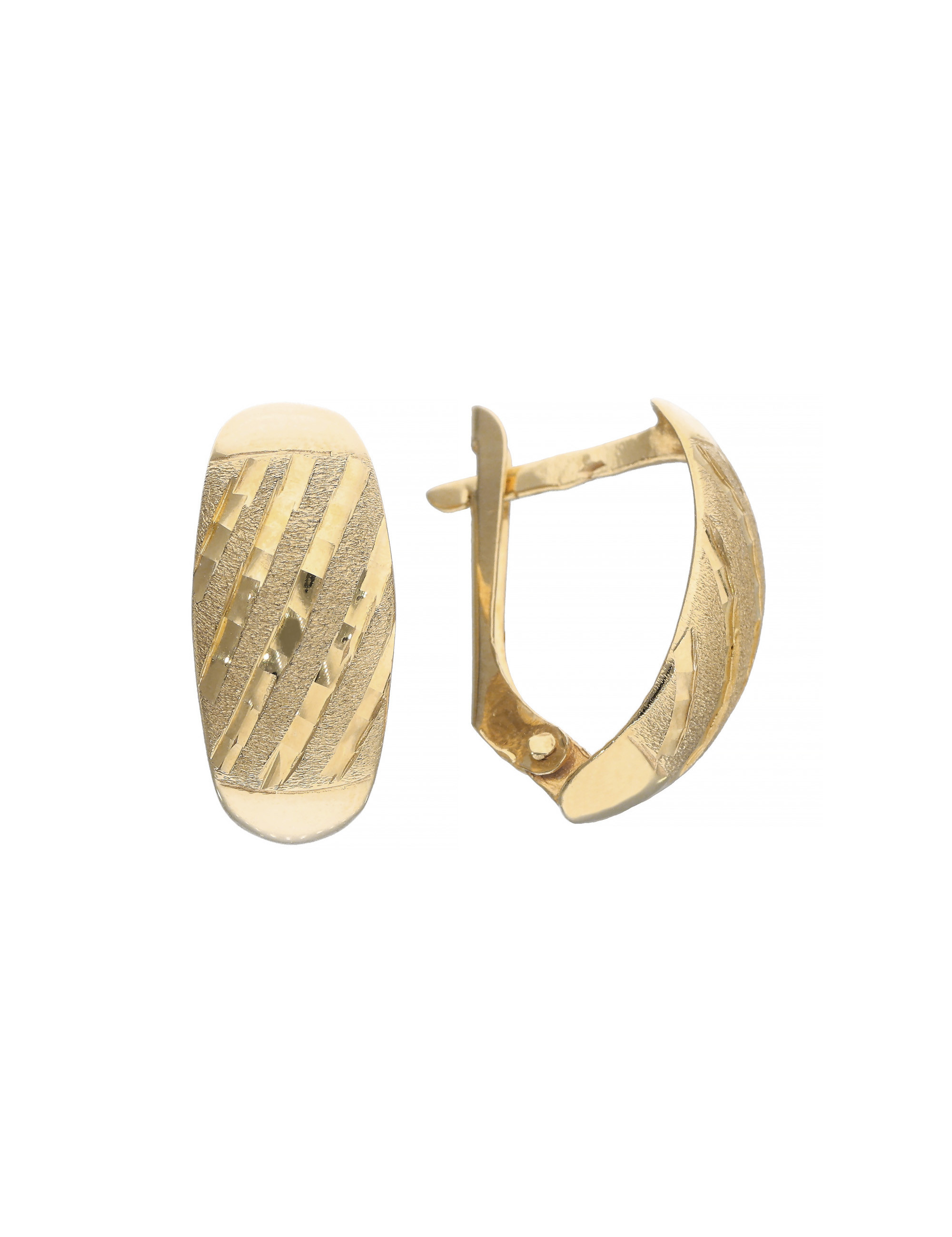 Złote kolczyki klasyczne – luksusowa biżuteria damska | JubilerDukat