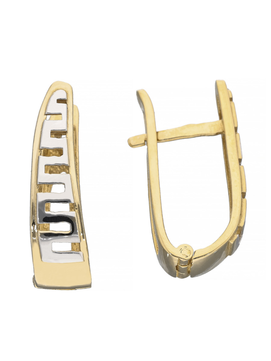 Kolczyki złote z dodatkiem białego złota – styl i klasa |...