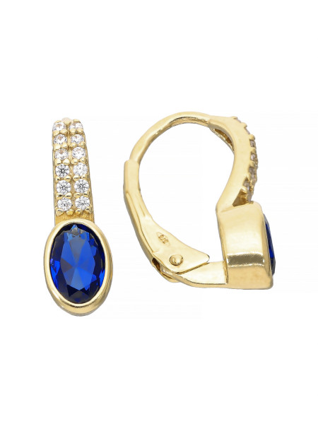 Kolczyki złote 9K z cyrkoniami – elegancja | JubilerDukat