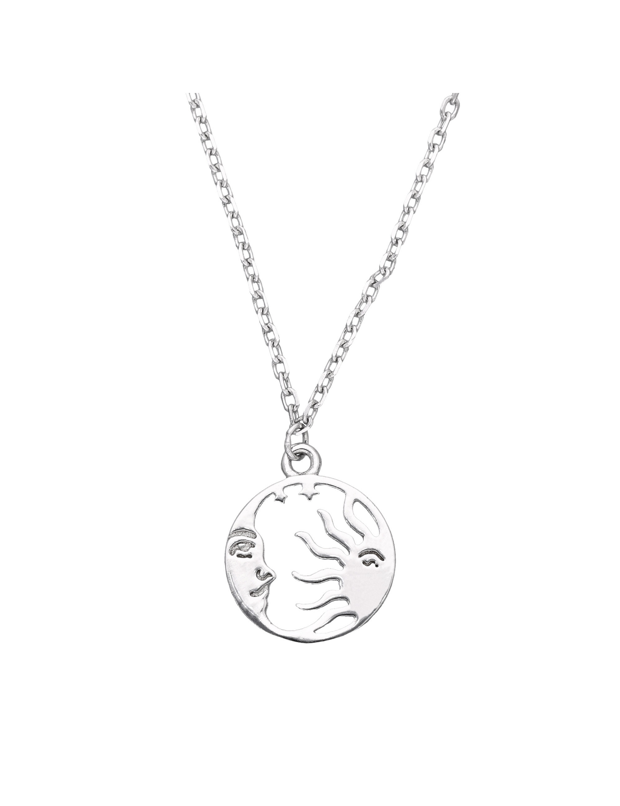 Srebrna celebrytka z motywem słońca i księżyca | JubilerDukat