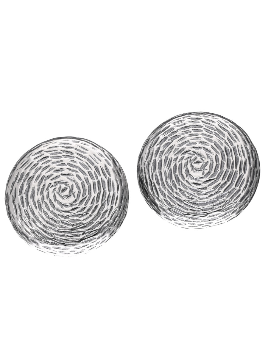 Kolczyki srebrne wkrętki okrągłe