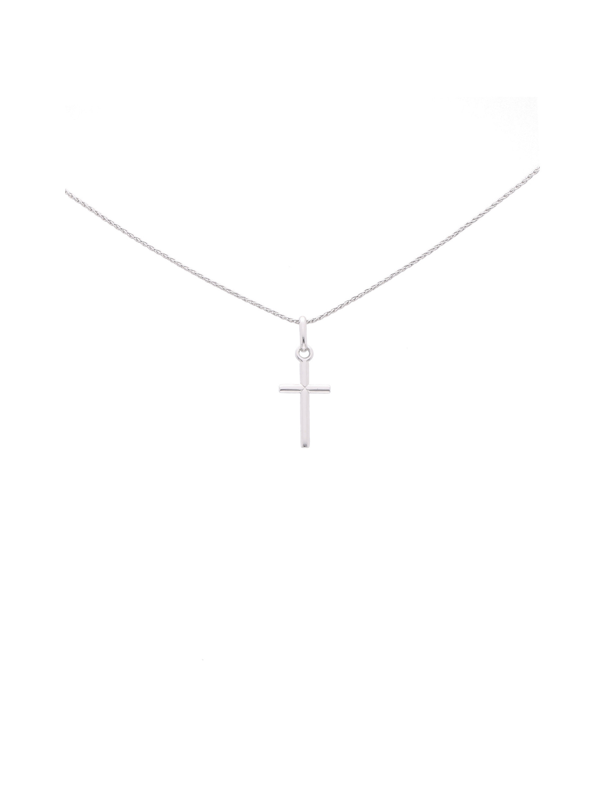 Krzyżyk z białego złota - subtelna elegancja | JubilerDukat
