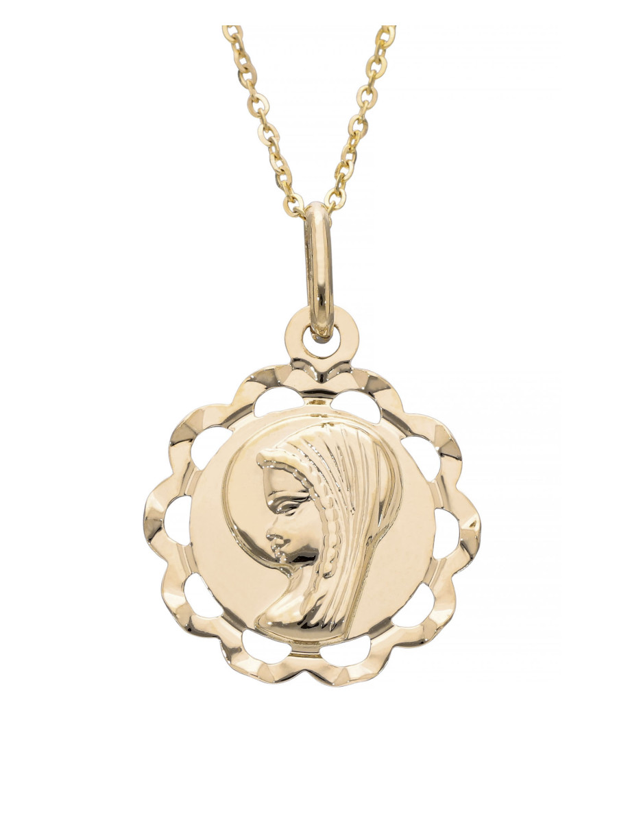 Złoty medalik Maryja