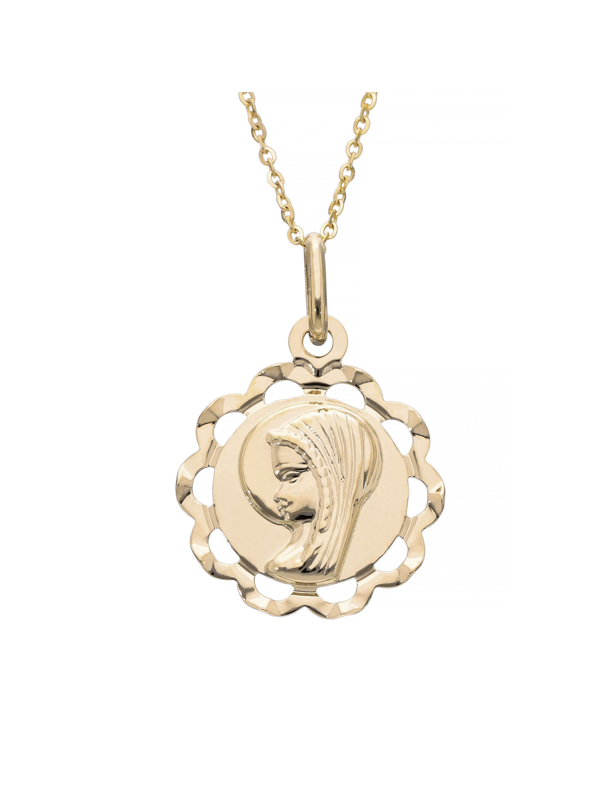 Złoty medalik Maryja