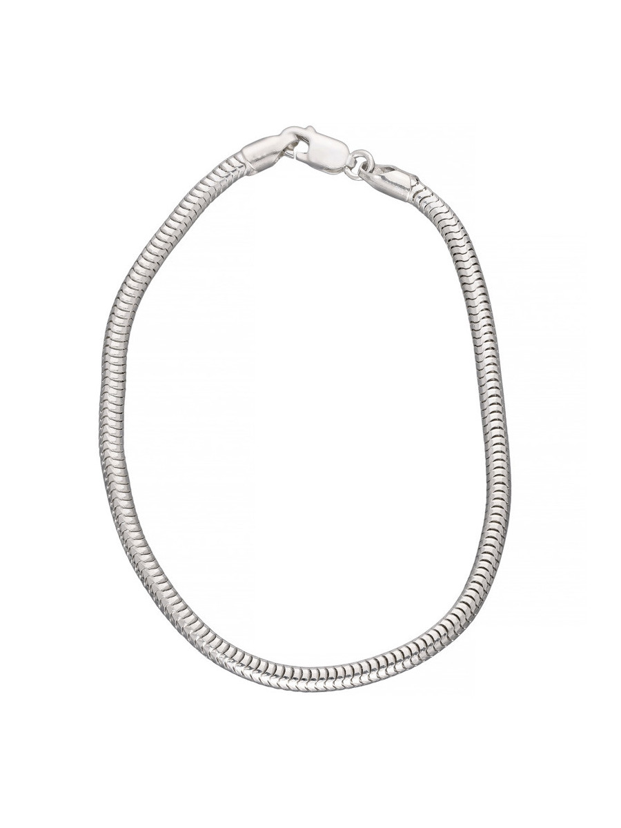 Klasyczna srebrna bransoletka o minimalistycznym...