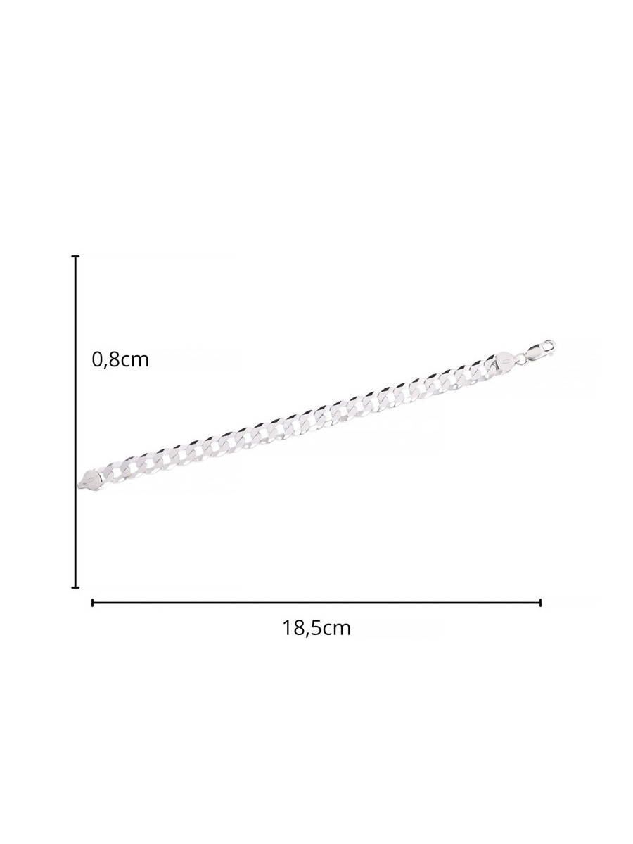 Srebrna bransoletka pancerka