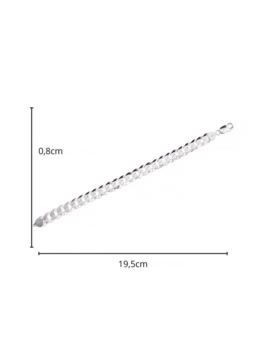 Srebrna bransoletka pancerka