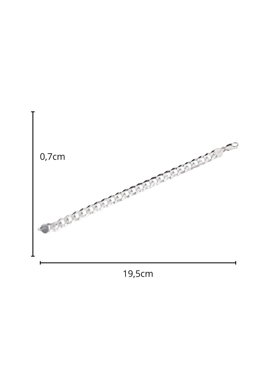 Srebrna bransoletka pancerka