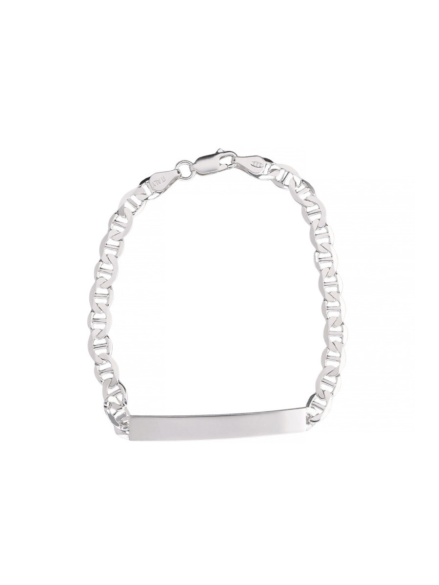 Srebrna bransoletka z blaszką