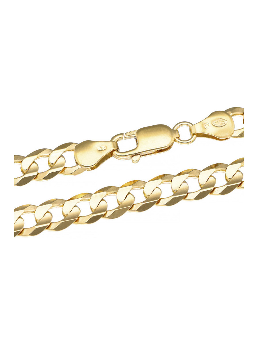 Złota łańcuszek pancerka 60cm