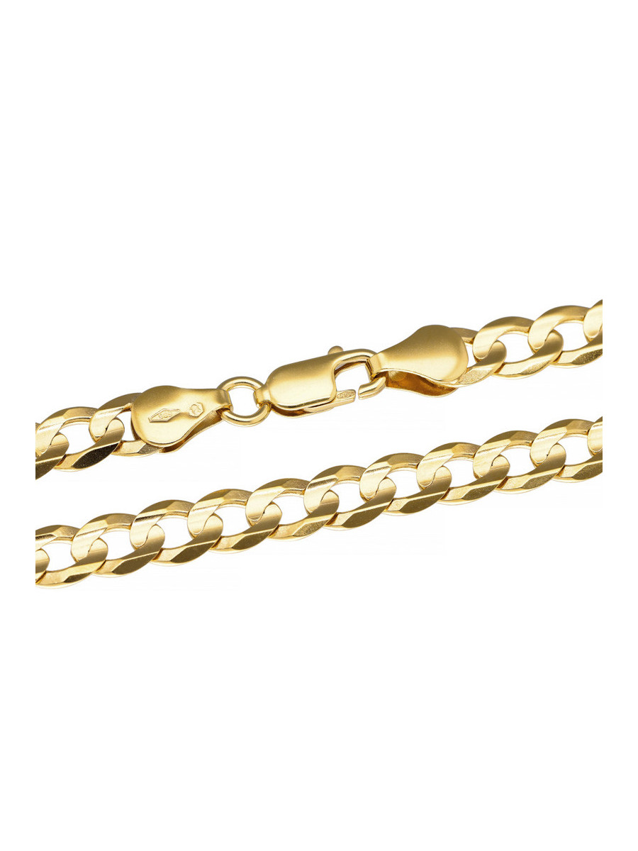 Złoty łańcuszek pancerka 60cm