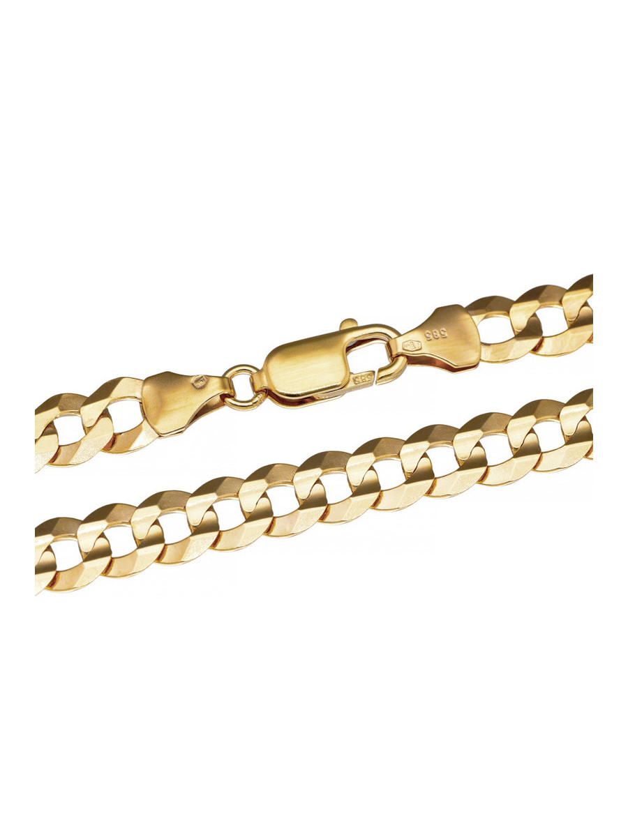 Złoty łańcuszek pancerka 60cm