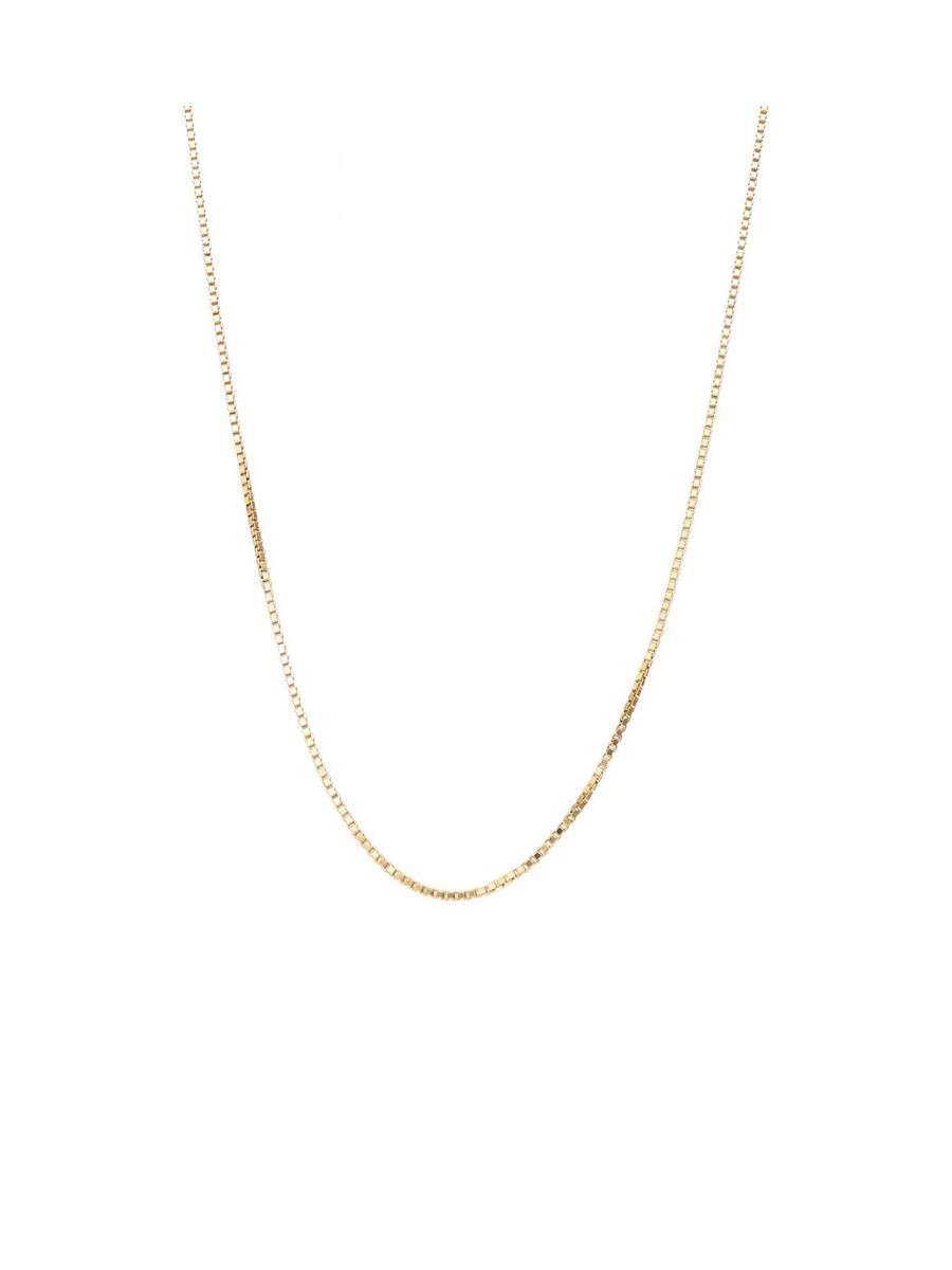 Złoty łańcuszek kostka 60cm