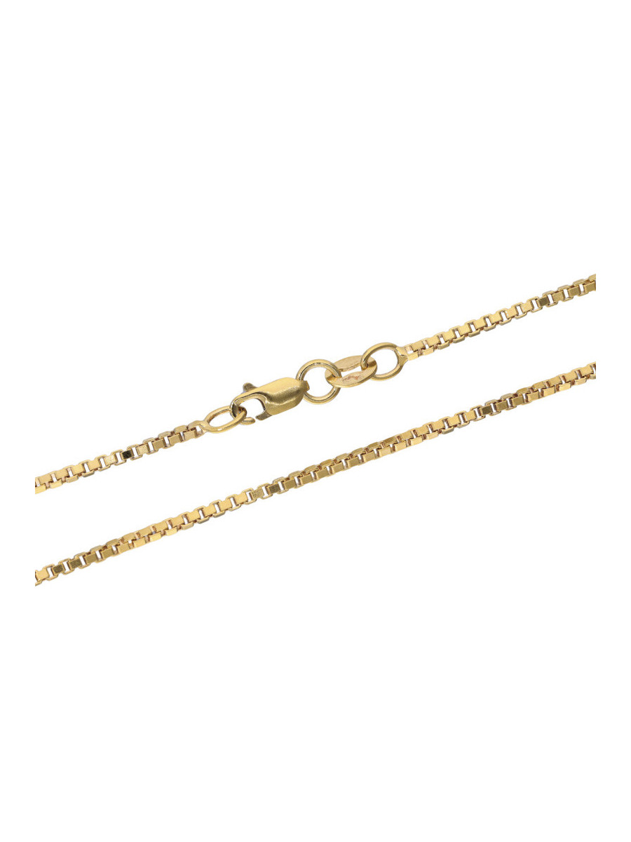 Złoty łańcuszek kostka 60cm