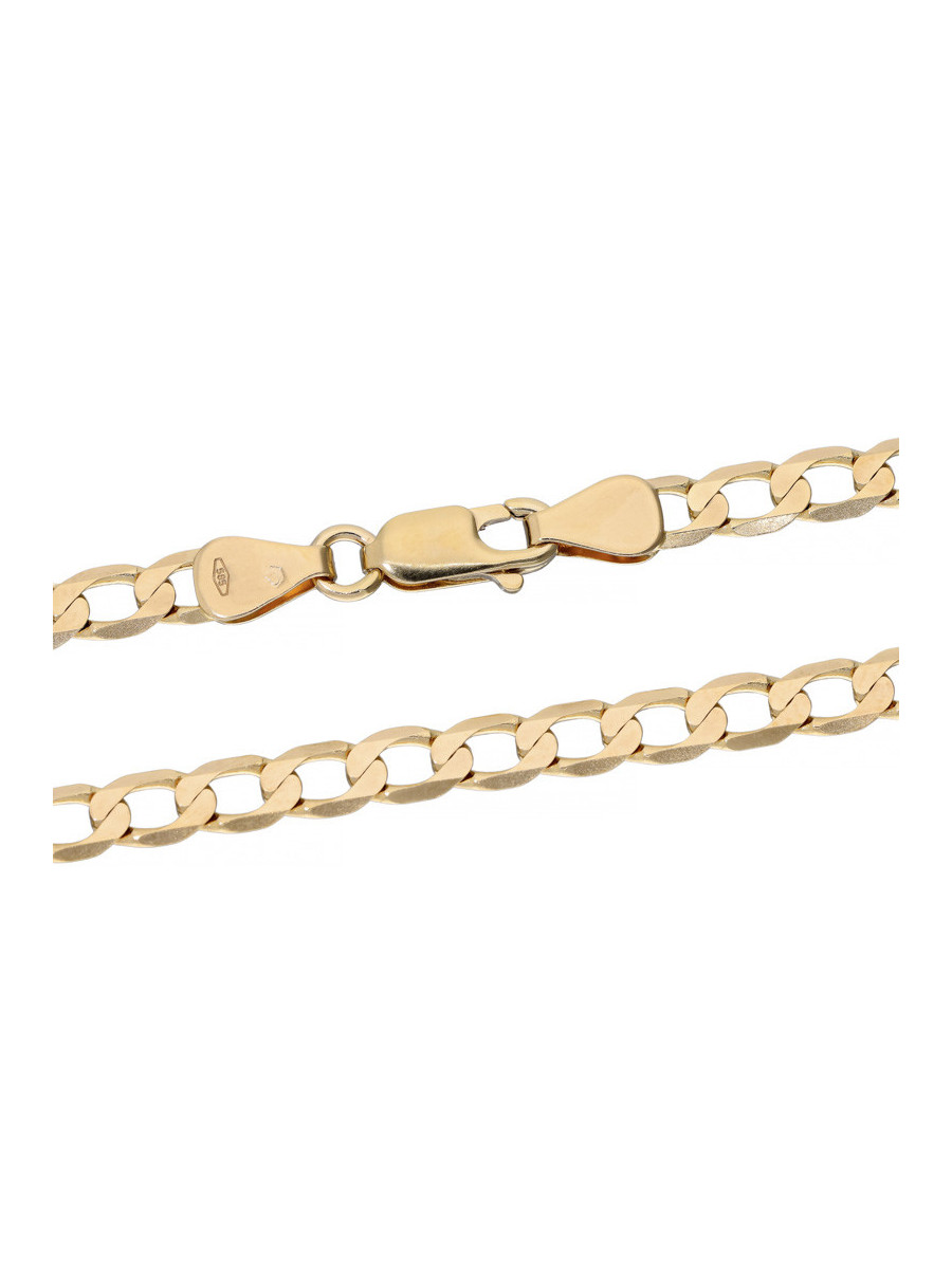 Złoty łańcuszek pancerka 60cm