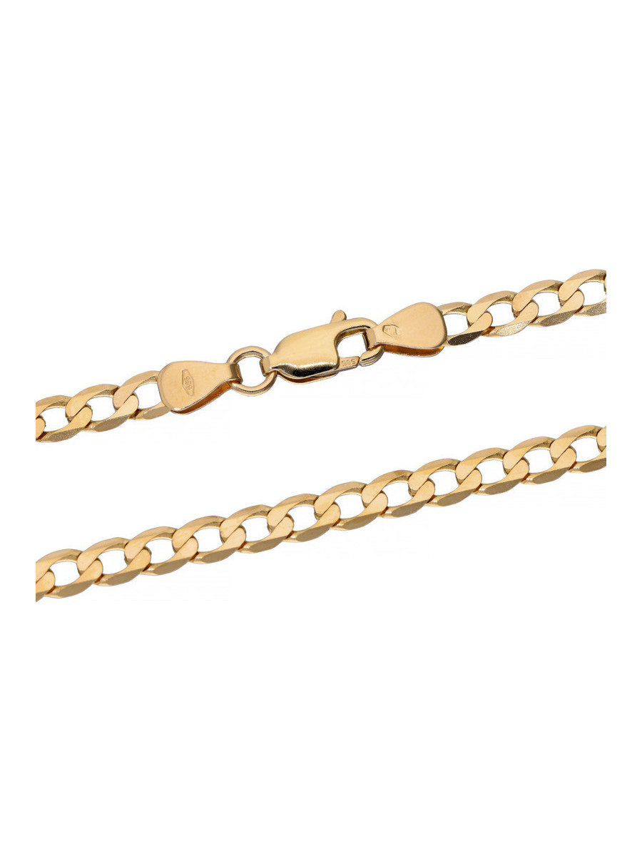 Złoty łańcuszek pancerka 60cm