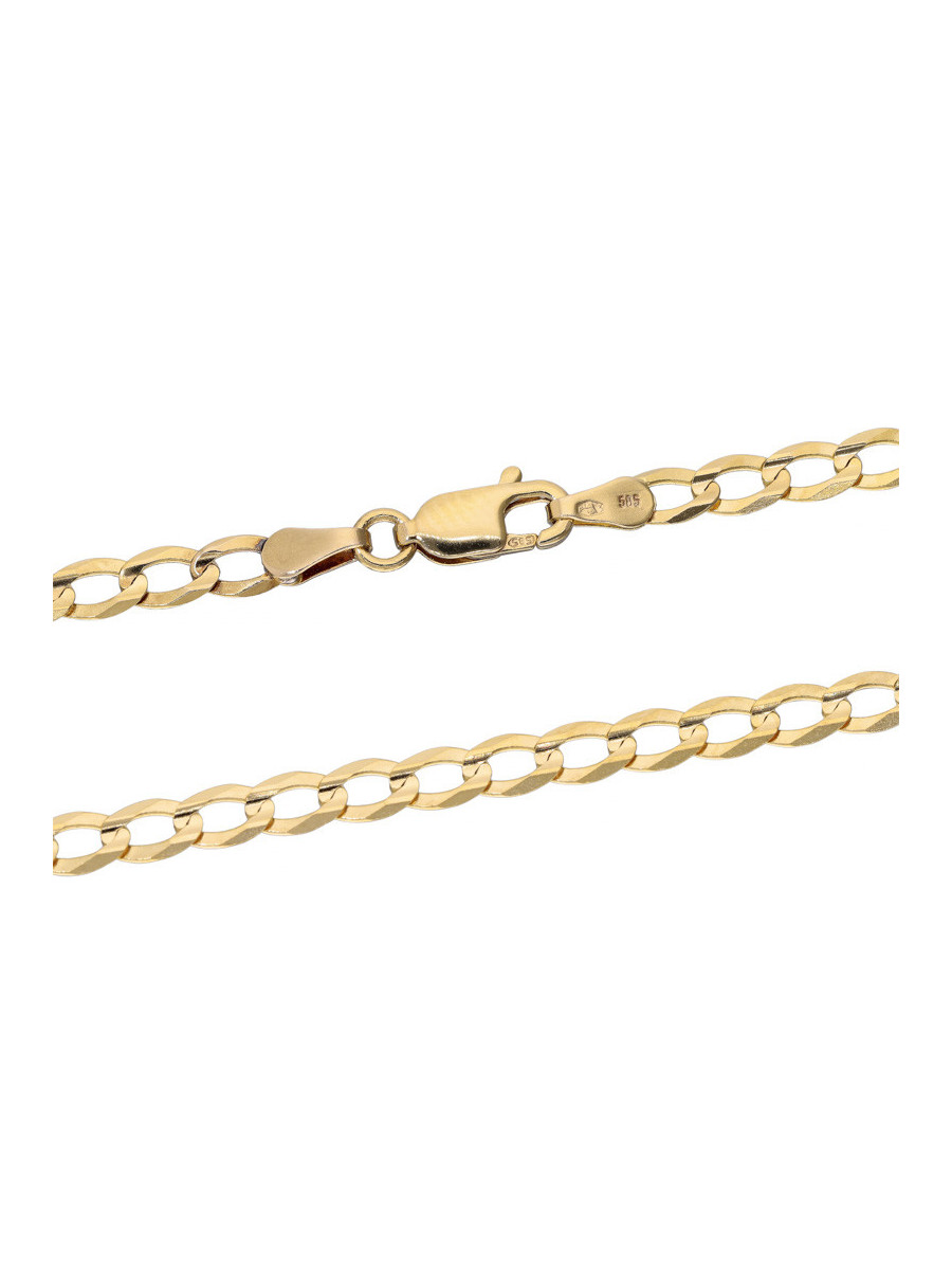 Złoty łańcuszek pancerka 60cm