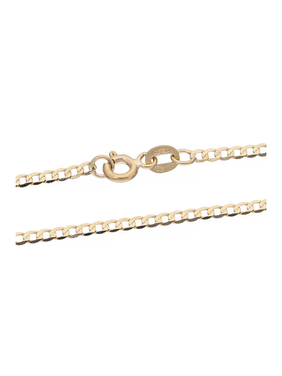 Złoty łańcuszek pancerka 60cm