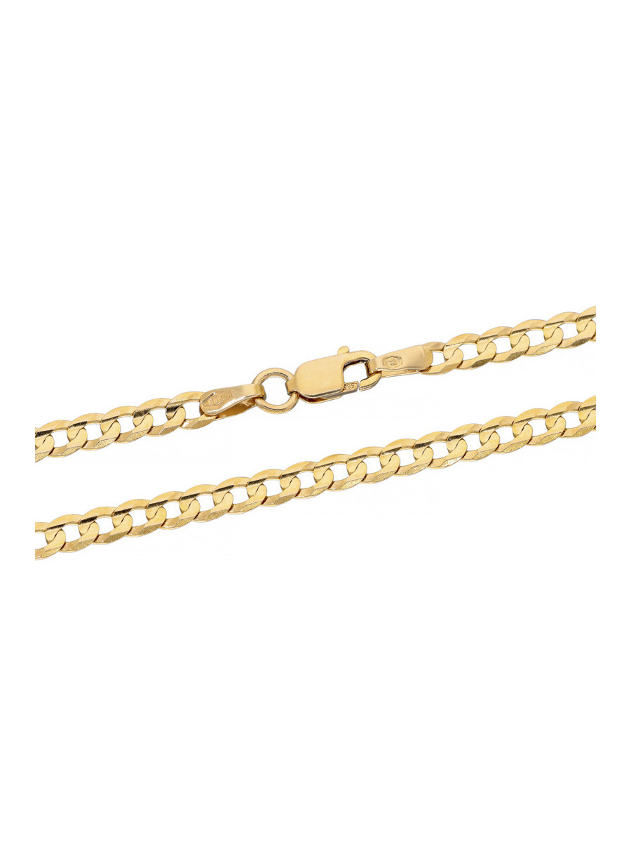 Złoty łańcuszek pancerka 60cm