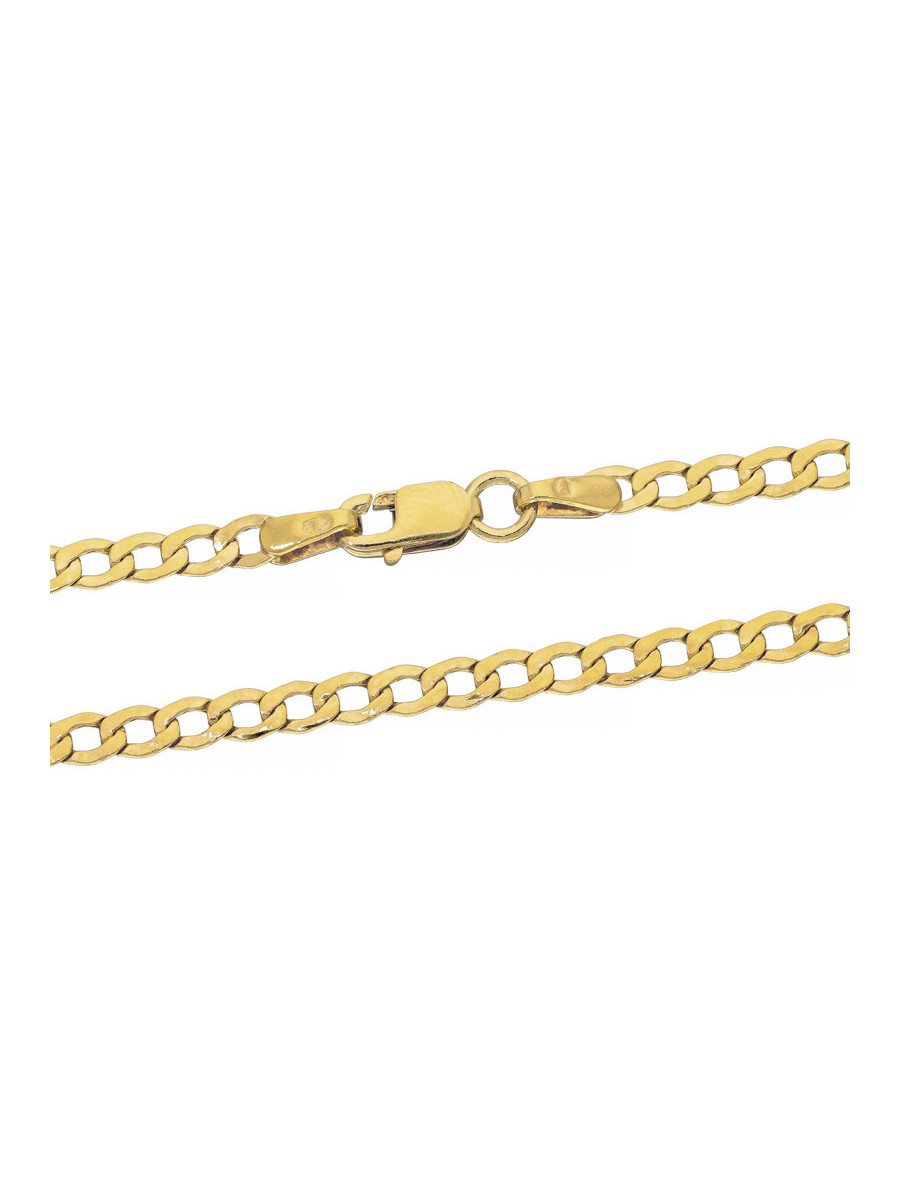 Złoty łańcuszek pancerka 60cm