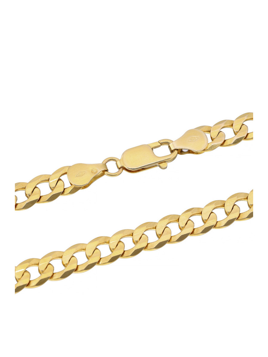 Złoty łańcuszek pancerka 55cm