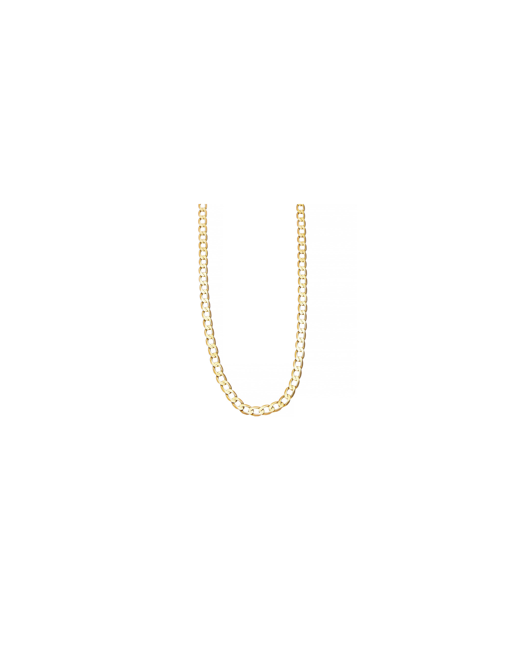 Złoty łańcuszek pancerka 55cm