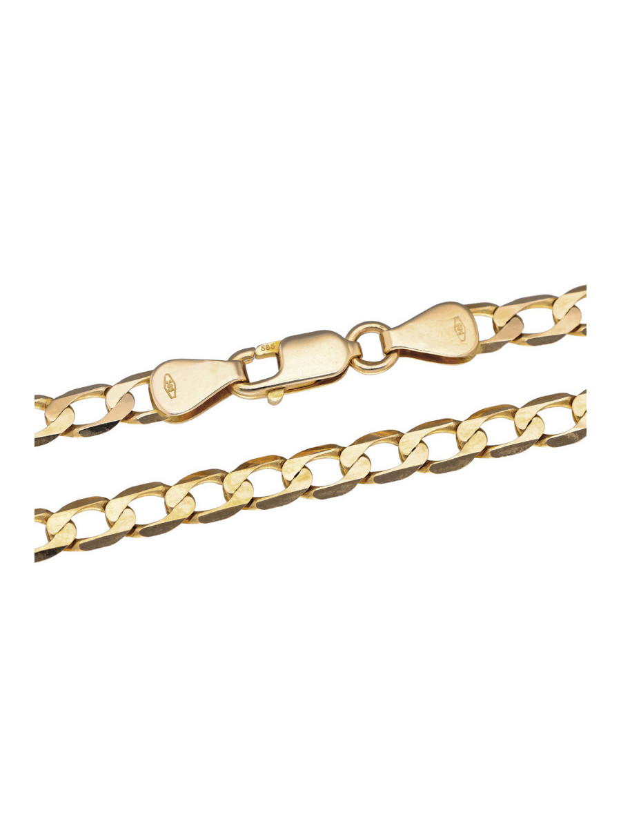 Złoty łańcuszek pancerka 55cm