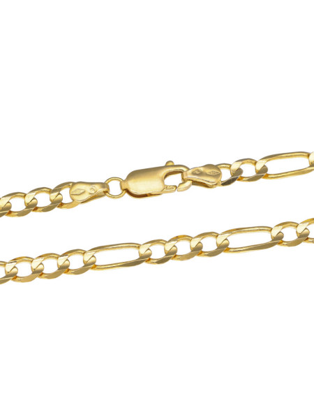 Złoty łańcuszek Figaro 55cm