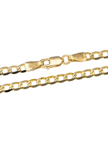 Złoty łańcuszek pancerka 55cm