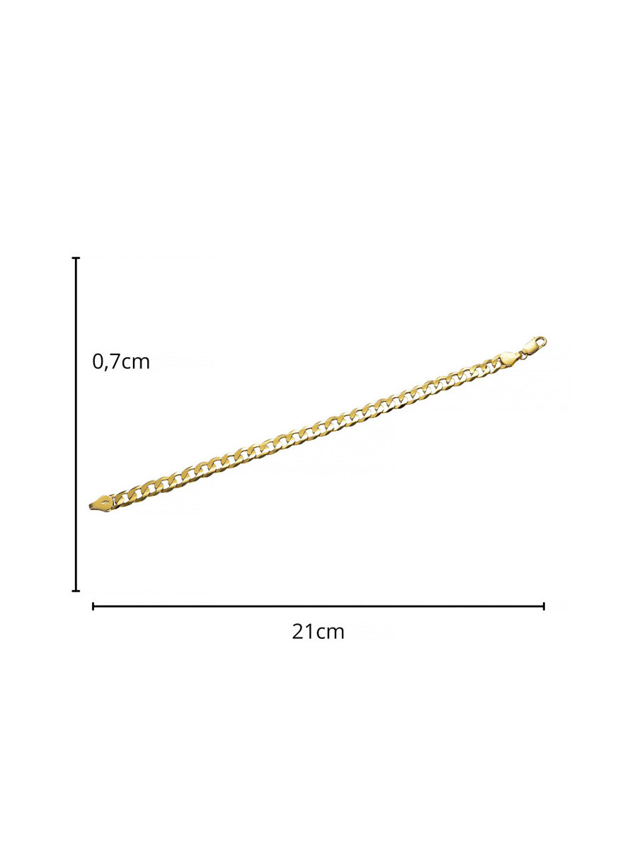 Złota bransoletka pancerka