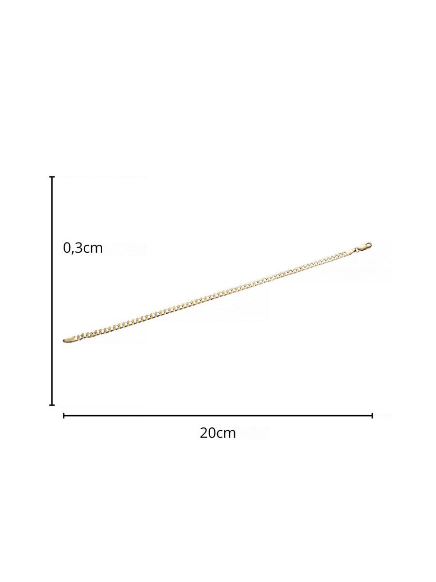 Złota bransoletka pancerka