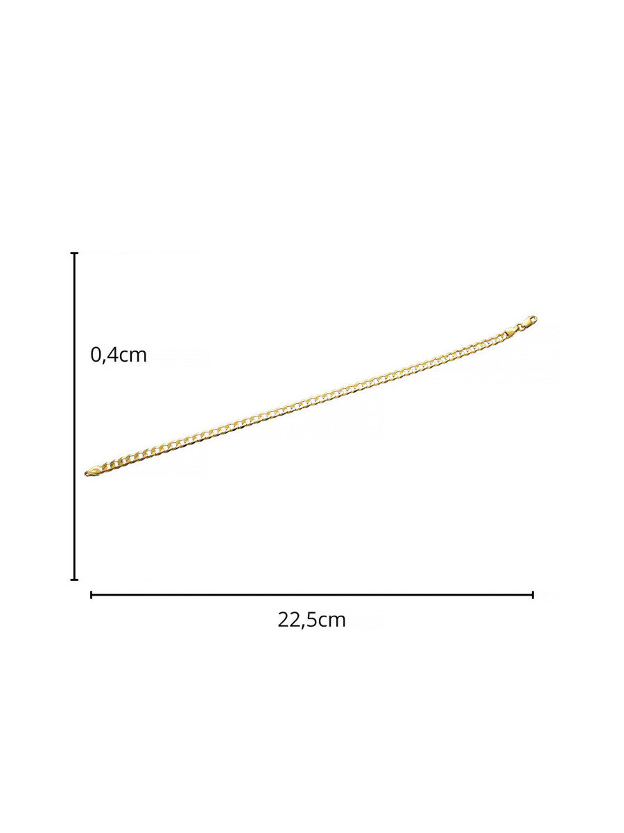 Złota bransoletka pancerka