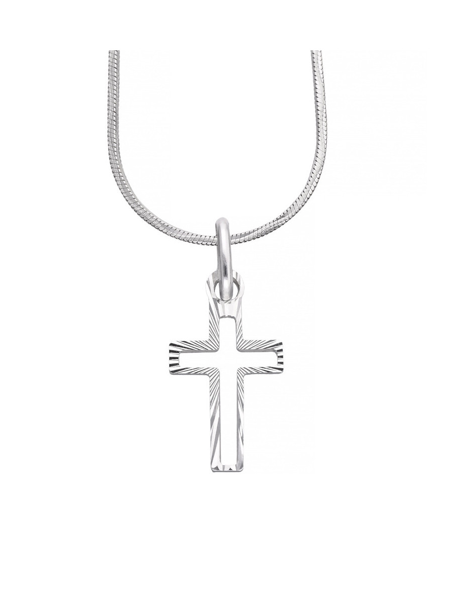 Krzyżyk z białego złota