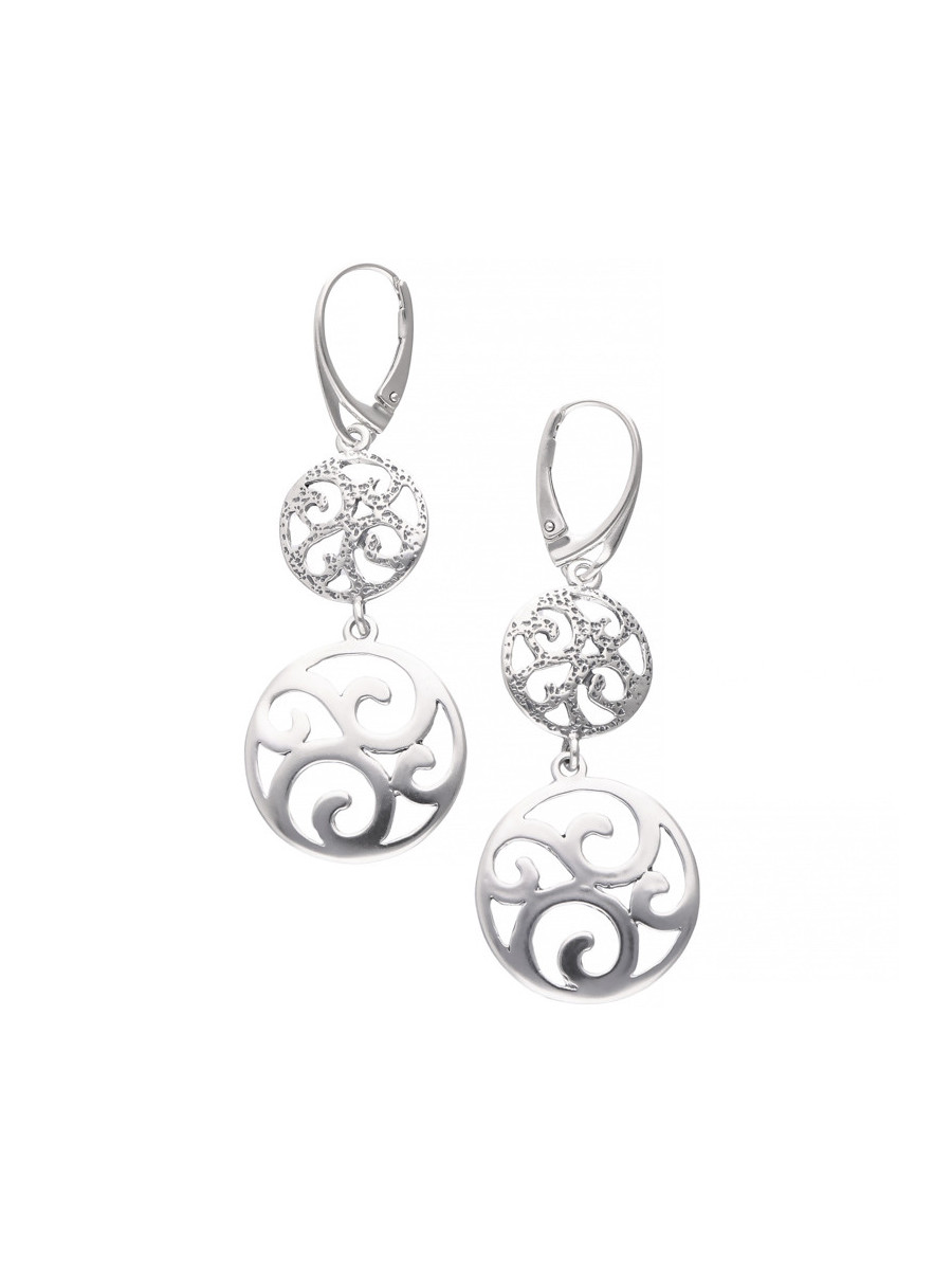 Srebrne wiszące kolczyki