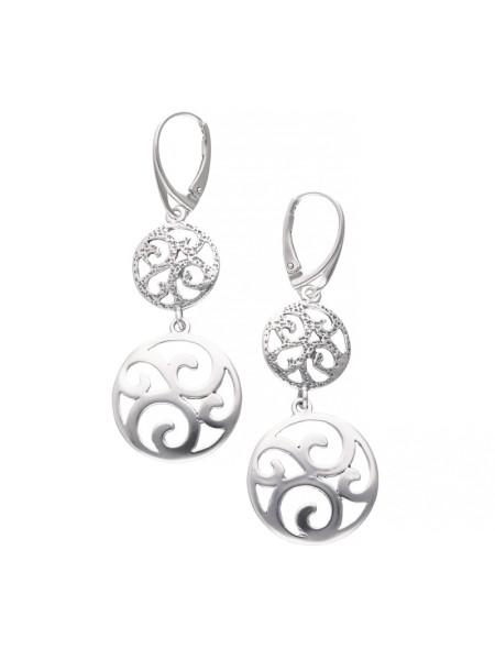 Srebrne wiszące kolczyki