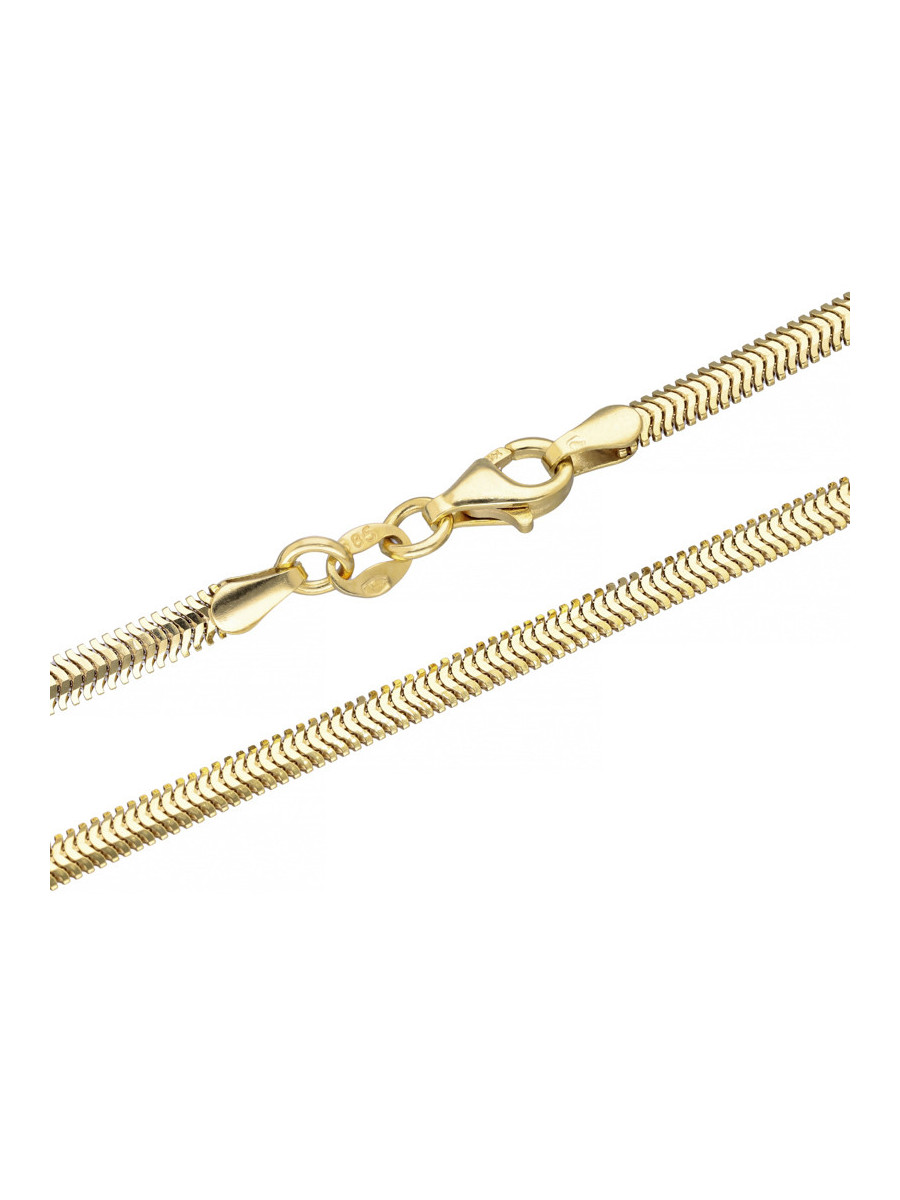 Złoty łańcuszek Żmijka 50cm