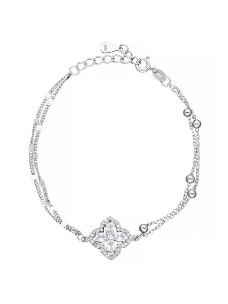 Srebrna podwójna bransoletka