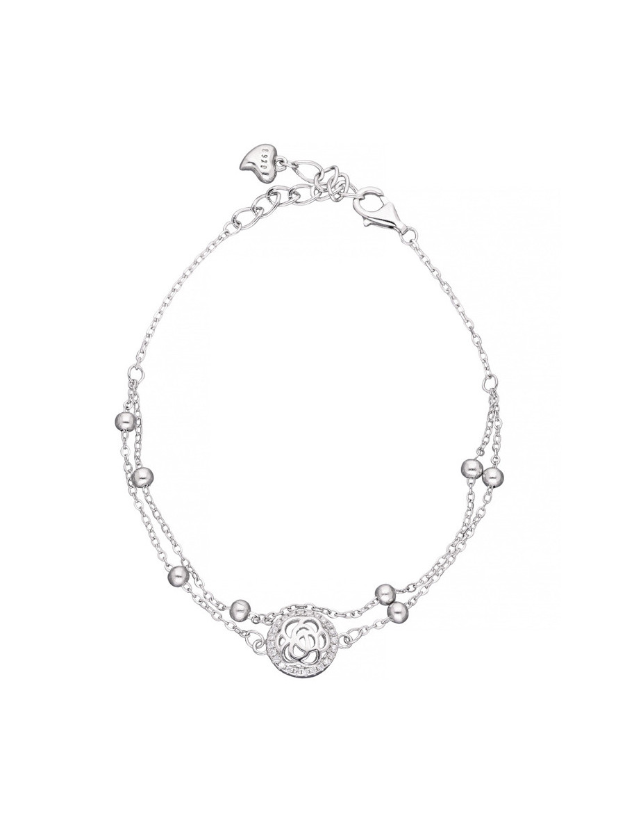 Srebrna podwójna bransoletka