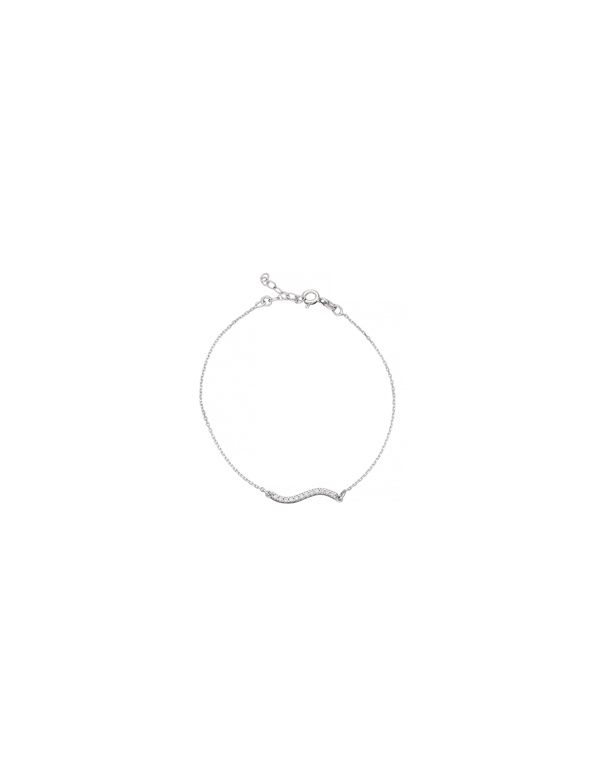 Srebrna bransoletka z cyrkoniami