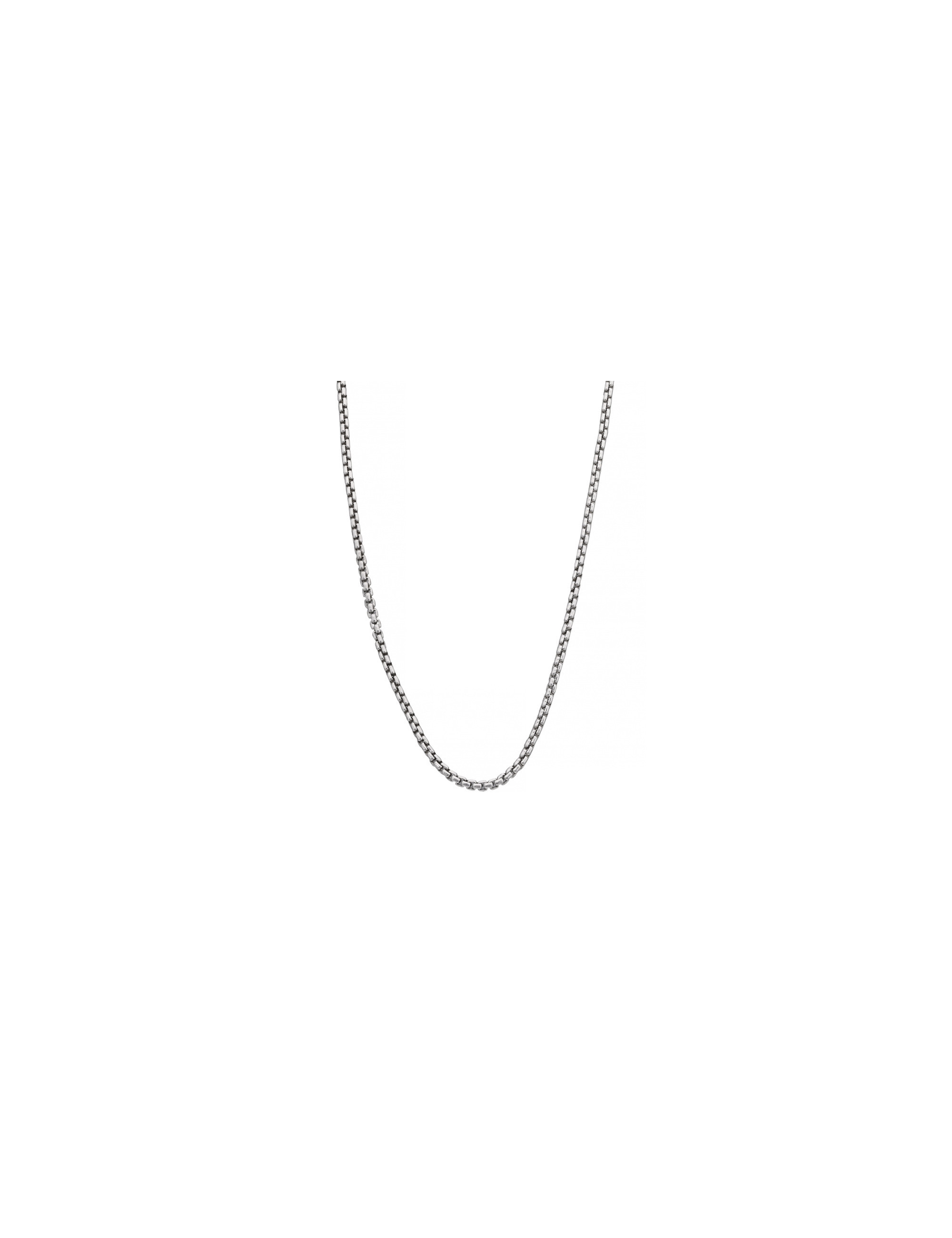 Łańcuszek Ankier z białego złota 50cm