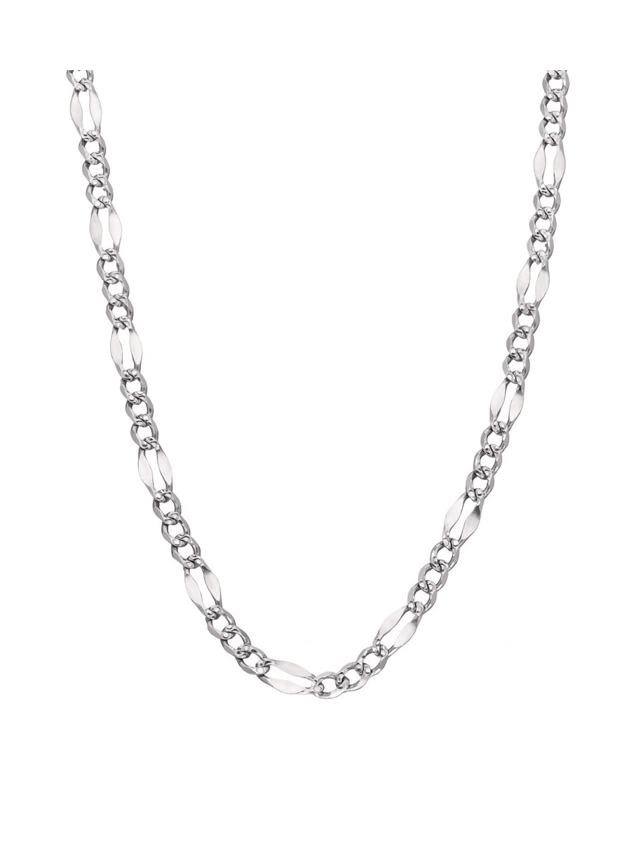 Łańcuszek zdobiony z białego złota 49cm