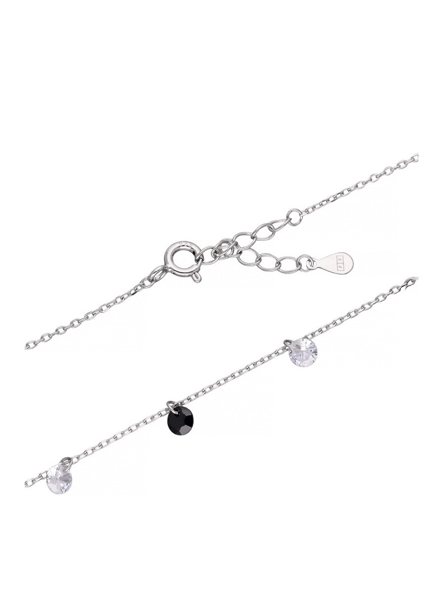 Srebrny naszyjnik z cyrkoniami