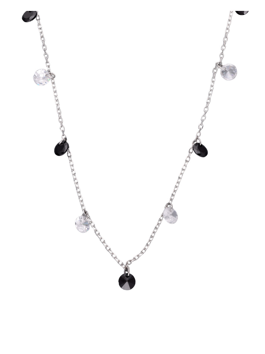 Srebrny naszyjnik z cyrkoniami